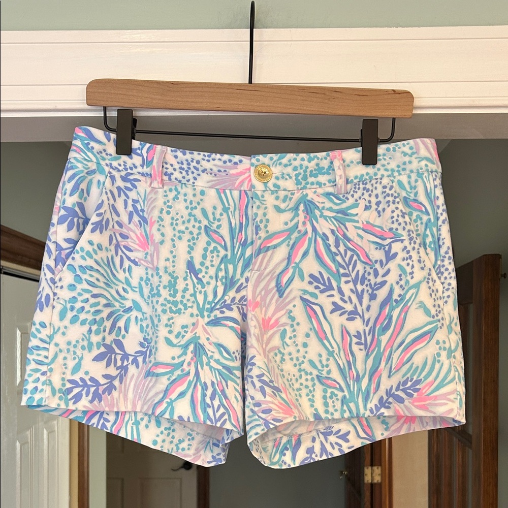 Lilly Pulitzer Knit Stretch Print Shorts Size 6